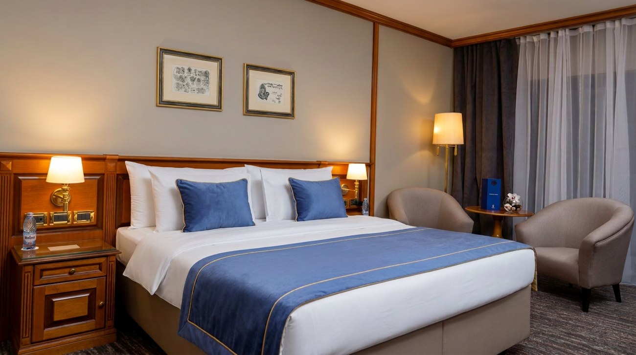 חדר דלוקס ב־Grand Hotel Bucharest